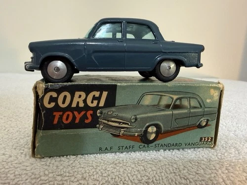 Vintage original Corgi #352 RAF Staff Car Standard Vanguard Mint In original box