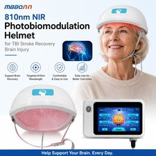 810nm Deep Near Infrared Helmet for Chronic Migraine Headache Pain Aid Home Use