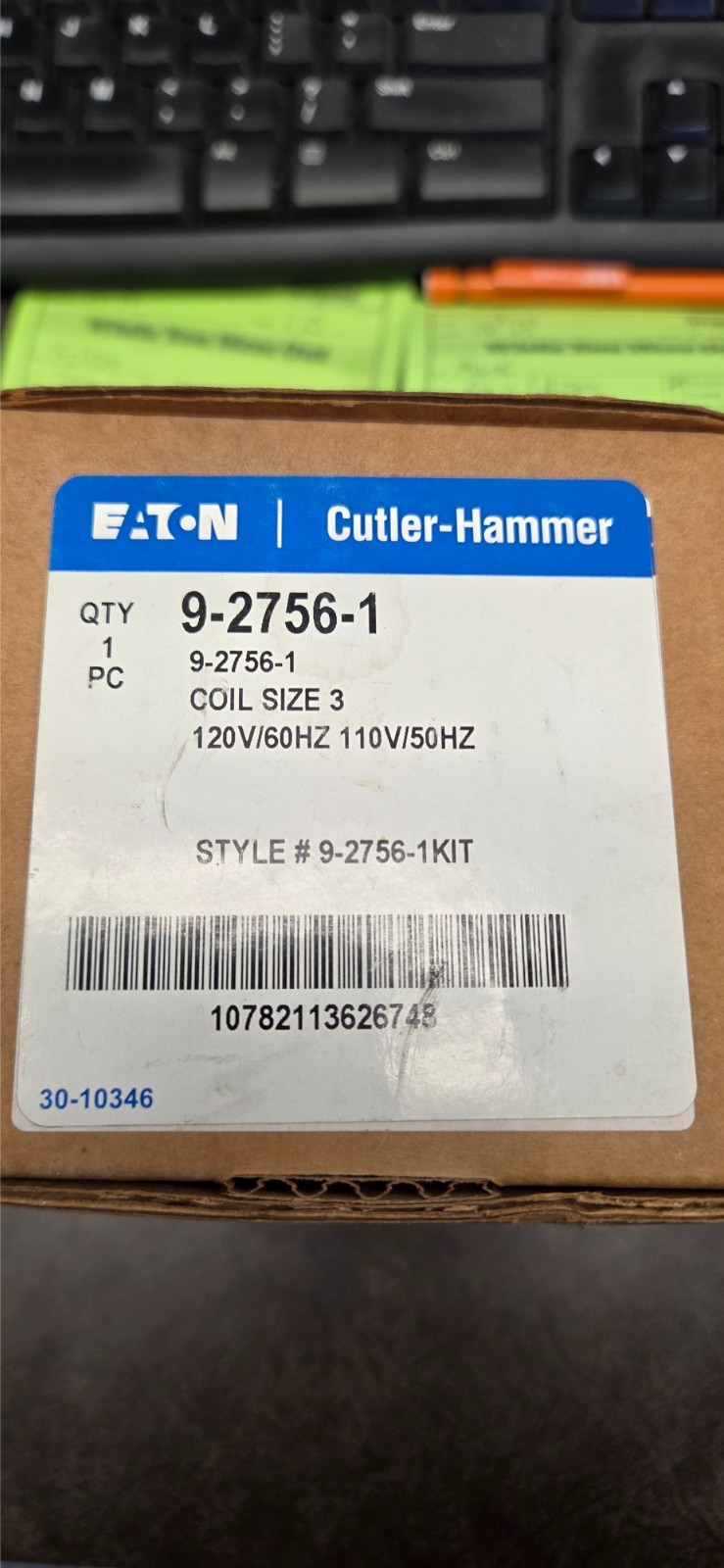 Eaton Cutler-Hammer 9-2756-1 Size 3 Contactor Coil 120V/60Hz 110V/50Hz