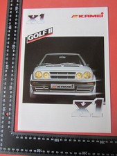 AUTOMOBILES - Golf MK2 Kamei X1 Brochure -