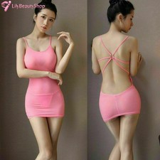 Women's Sexy Bandage Sleeveless Mini Dress Bodycon Dress Party Cocktail Clubwear