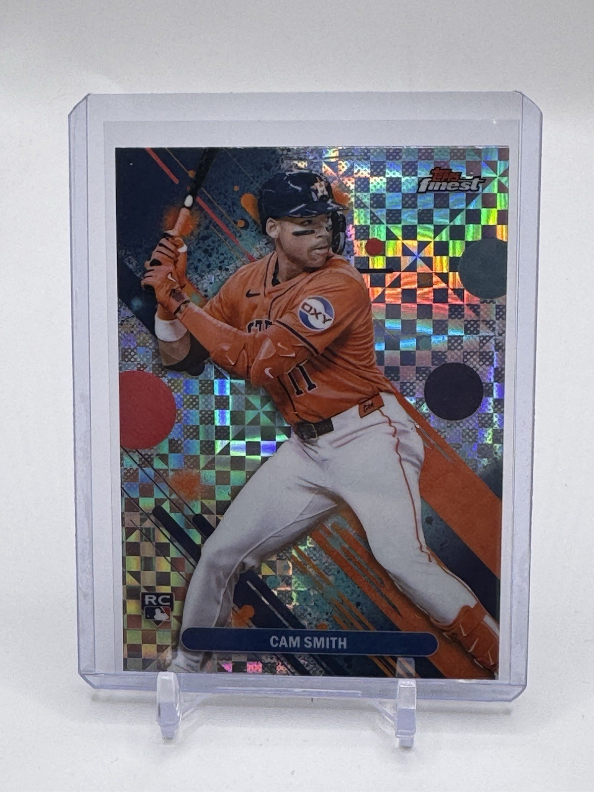 2025 Topps Finest Baseball Cam Smith #54 Checkerboard Common Astros RC