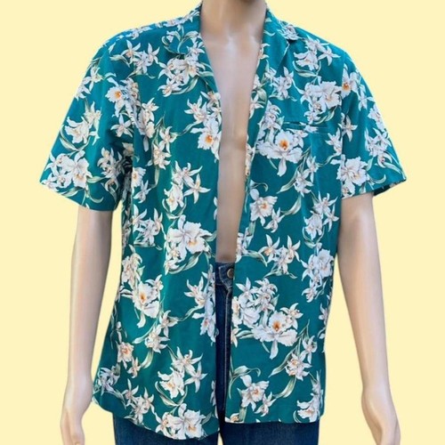 Hawaiian Creations Teal Hawaiian Shirt