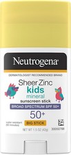 Neutrogena Sheer Zinc Oxide Kids  SPF 50+ Mineral Sunscreen 1.5 Fl Oz SPF 50+