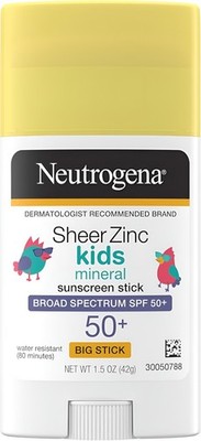 Neutrogena Sheer Zinkoxid Kinder LSF 50+ mineralische Sonnencreme 1,5 flüssige Unzen LSF 50+