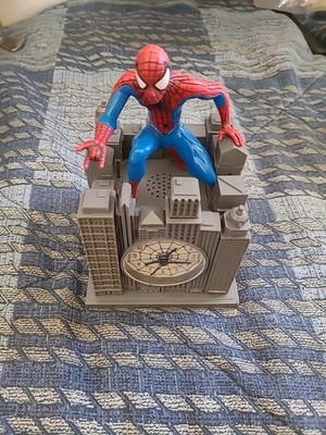 Spider-Man Alarm Clock 2002 Marvel Think Tek Clock Works No Sound