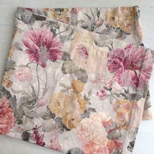 Burlington Floral Valance 17"x 82" Tapestry Fabric Rod Pocket Vintage USA Made