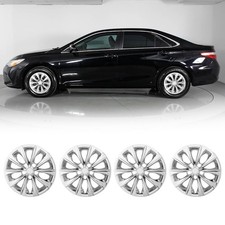 Set Of 4 Chrome 16 Hub Caps Fit 15-17 Toyota Camry Steel Wheels Replacement Set Of 4 Chrome 16 Hub Caps Fit 15-17 Toyota Camry Steel Wheels Replacement