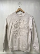 Rare Disneys The Lion King Official Musical Embossed Sweatshirt Cream Size S