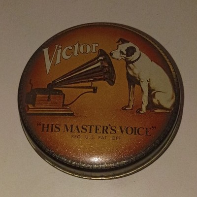 Gramophone phonograph Tin Rca Victor Hmv Nipper Bristol Ware 