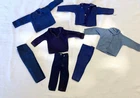 Vintage GI JOE 1960's Action Figure Navy Bue Shirts and Pants