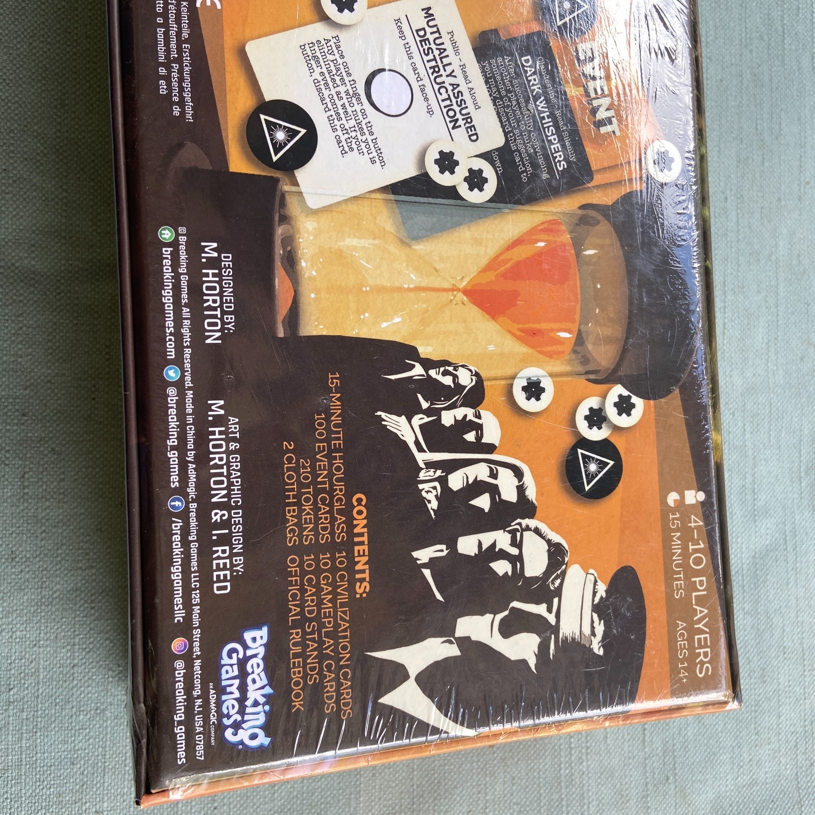 We’re Doomed! The Game of Global Panic By M. Horton Breaking Games, New Sealed!