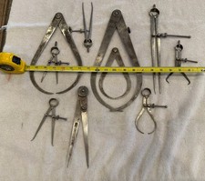 Lot 10 Machinist Inside Outside Calipers Star...