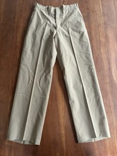 VTG 60s US Army Wool Tropical Khaki Trousers M-1 Type II Class 8 Vietnam NAMED