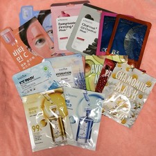 30 Assorted Full Size Hydrating Sheet & Eye Mask Mixed Lot for All Skin Types