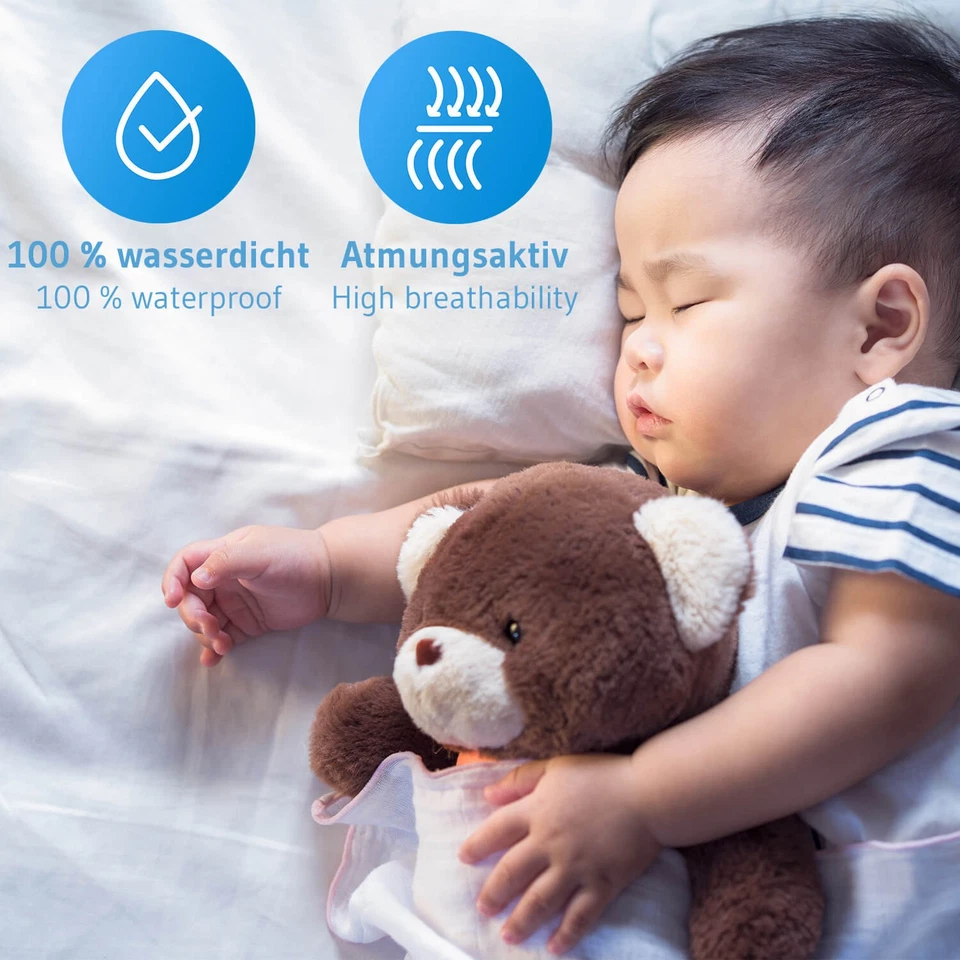 Matratzenschoner mit Seitenwänden 100% wasserdicht und für Allergiker geeignet - Bild 2 von 4