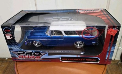 MAISTO 1:18 SCALE 1955 CHEVROLET NOMAD PRO RODZ DIECAST Blue NRFB