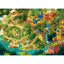 Vibrant Multicolor Jigsaw Puzzle for Adults 500 Pieces 20.5 x 15 Inch