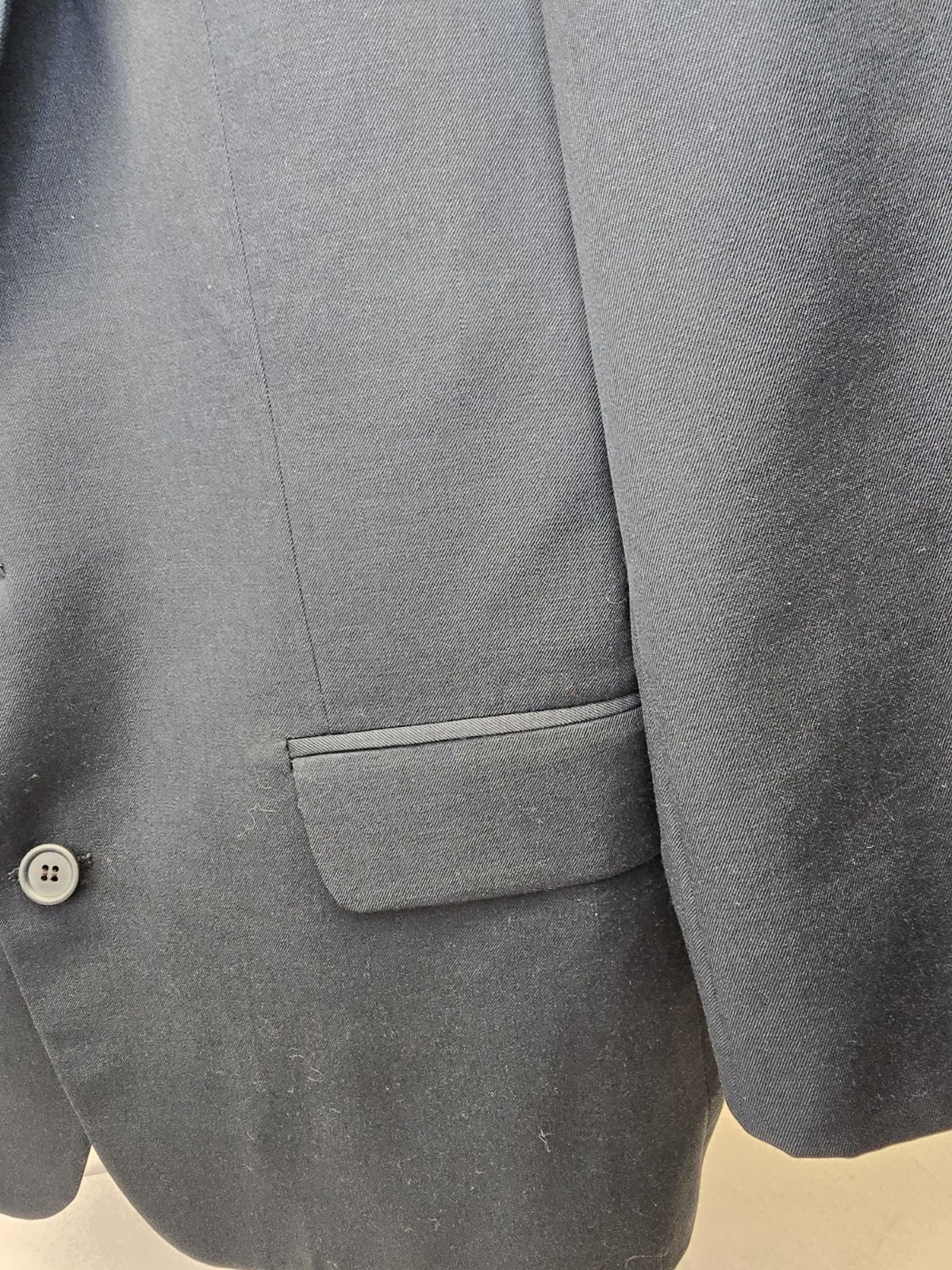 Bachrach Jacket  Blue Solid Wool Blazer Sport Coa… - image 2