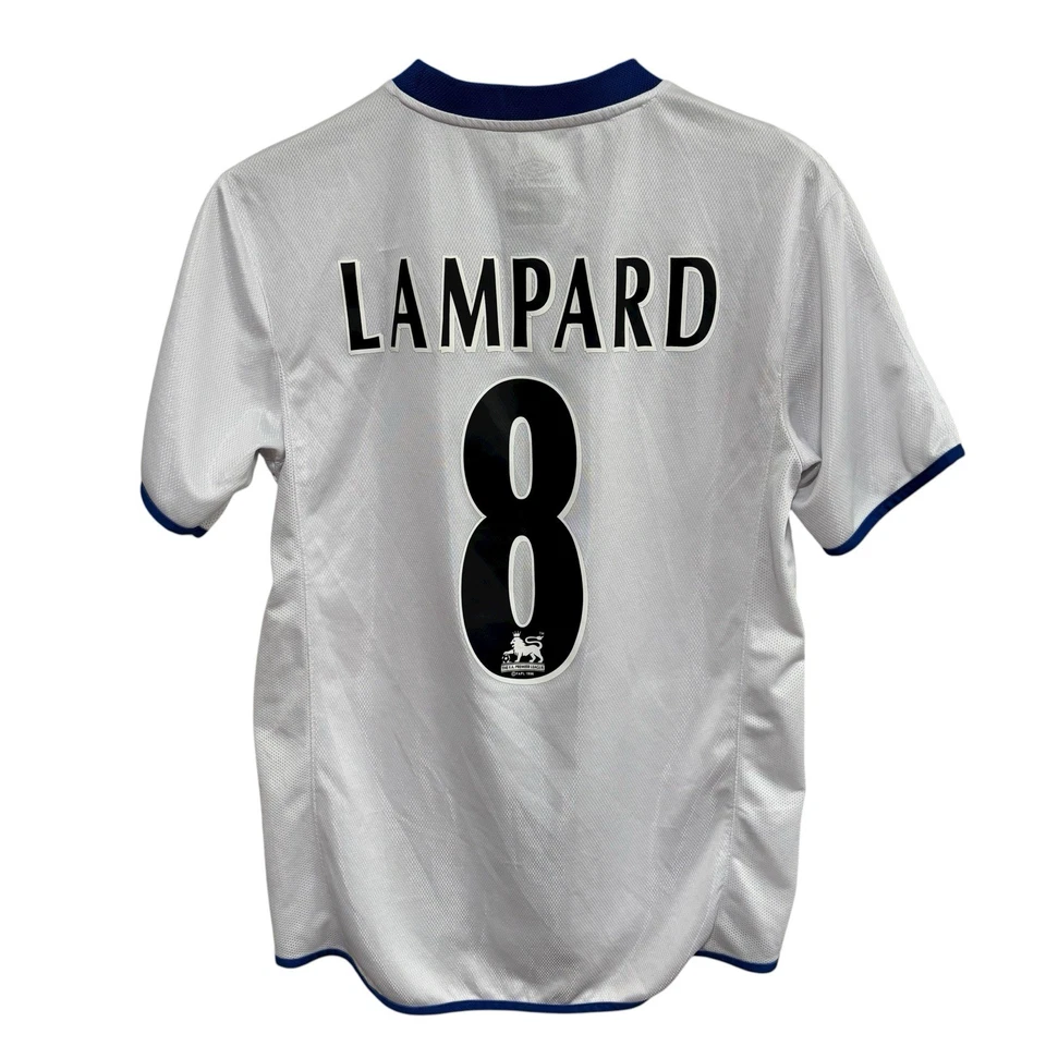 Camiseta deportiva vintage 1996 Chelsea FC a rayas para hombre *talla grande defectuosa 21 x 28 Foto 2 de 4