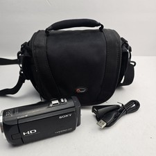 Sony Handycam HDR-CX230 Black Digital Camcorder Bundle - READ