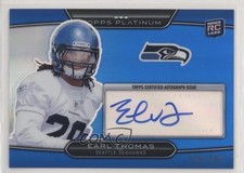 2010 Topps Platinum Blue Refractor Rookie /599 Earl Thomas III #59 Auto 1kk