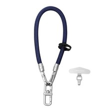 Universal Cell Phone Wrist Wrist Strap 11.8 inch Navy Blue - Silver Tether