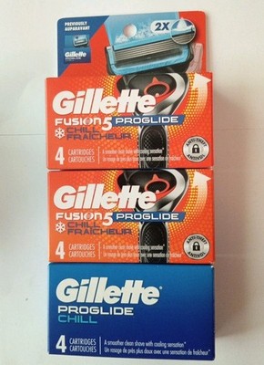 Lot Of 3 Gillette Proglide Chill One Old Look Two New Looks As Pictured 