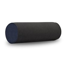 Cylindrical Bolster Throw Pillow Cover,Neck Roll Pillowcases 6x18 Dark Gray