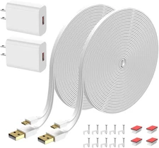 10 ft Extension Cable for Wyze Cam V4,V3,V2,OG,Pan V2 Camera, with 5V/2A USB ...