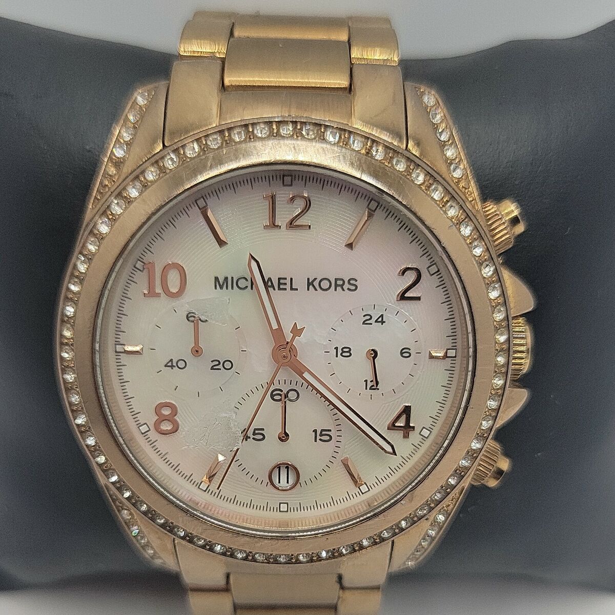 Michael Kors MK5522 Women's Stainless Steel Analog Rose Dial Michael Kors MK5522 Women's Stainless Steel Analog Rose Dial