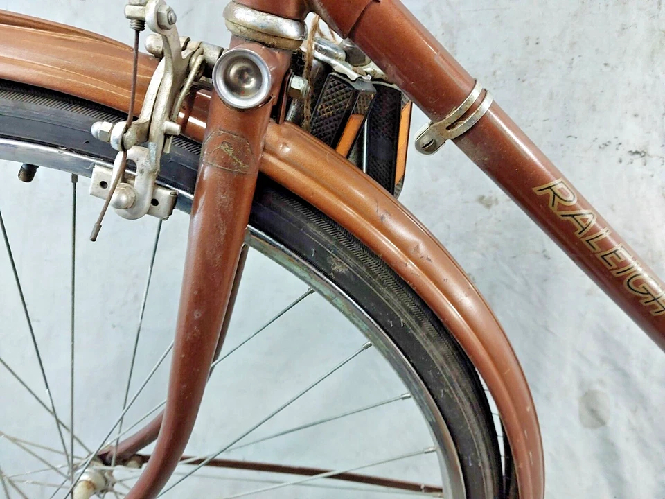 Bicicleta deportiva Raleigh 1973 crucero grande 21" Sturmey Archer 3 velocidades acero envío EE. UU. Foto 4 de 4