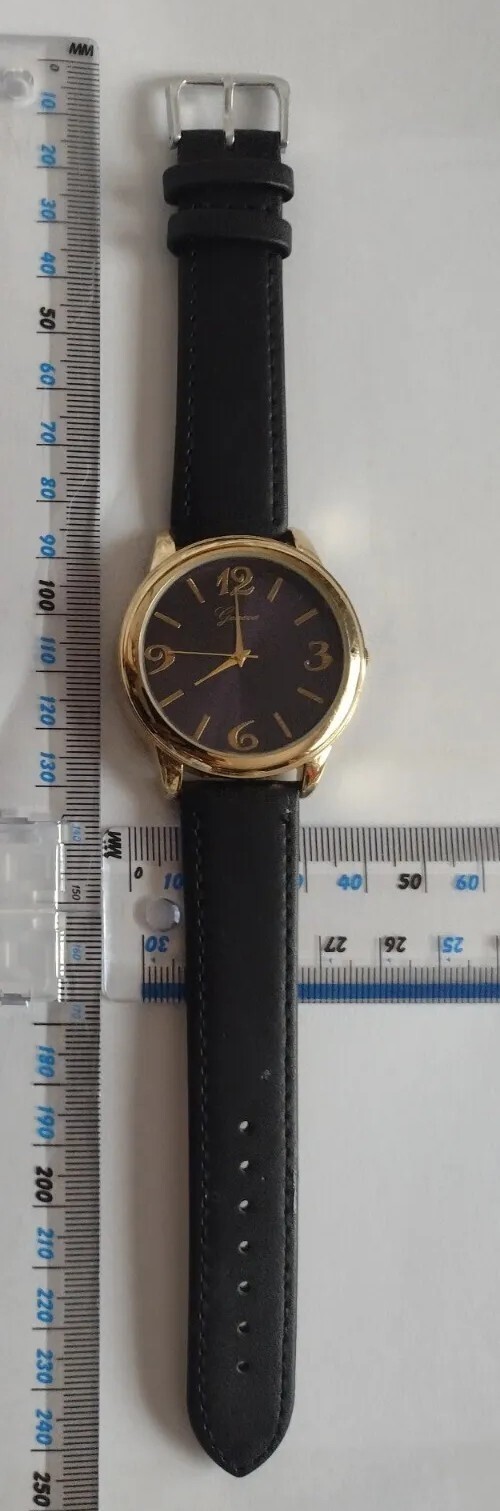 COLLECTIBLE Quartz Watch Geneva Gold Tone Men Women Unisex Teens 2 Piece Strap