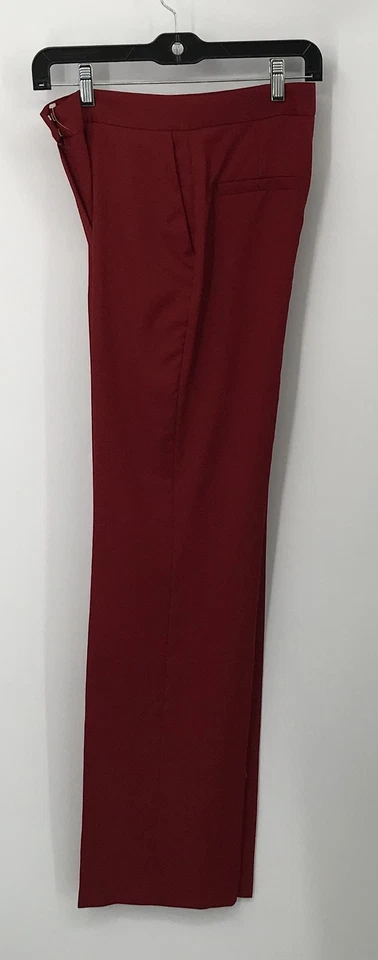 Massimo Dutti Mujer Rojo Frente Plano Lana Vestido Pantalones Talla 36 US 4 Foto 2 de 4