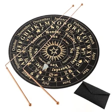 Copper Dowsing Rods - 2PCS Divining Rods+Dowsing Pendulum + Divination Mat- for