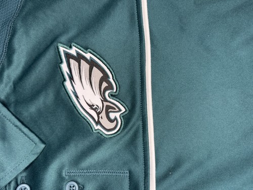 Philadelphia Eagles Men's Super Bowl LIIX Polo Shirt Size Smal Black or Green - Picture 4 of 11
