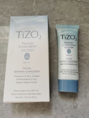 TIZO 2 Facial Mineral Sunscreen Non-Tinted SPF 40 1.75 oz New In Box