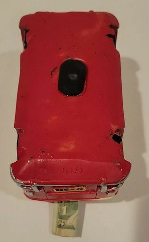 VINTAGE wagon van statues Blue bus piggy bank safe money box FOR CHILDREN&ADULT - Picture 5 of 9