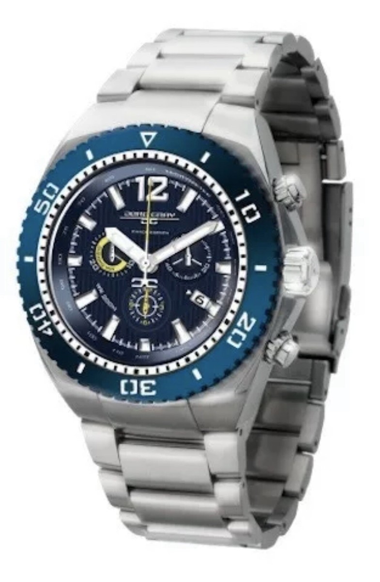 Jorg Gray JG9700-24 Men's Watch Chronograph Diver Blue Dial Silver