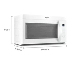 30 in. Over-the-Range Microwave in White