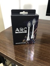 1 Box 2 Total Heads ARC Oral Care Tooth Brush Replacement Heads White