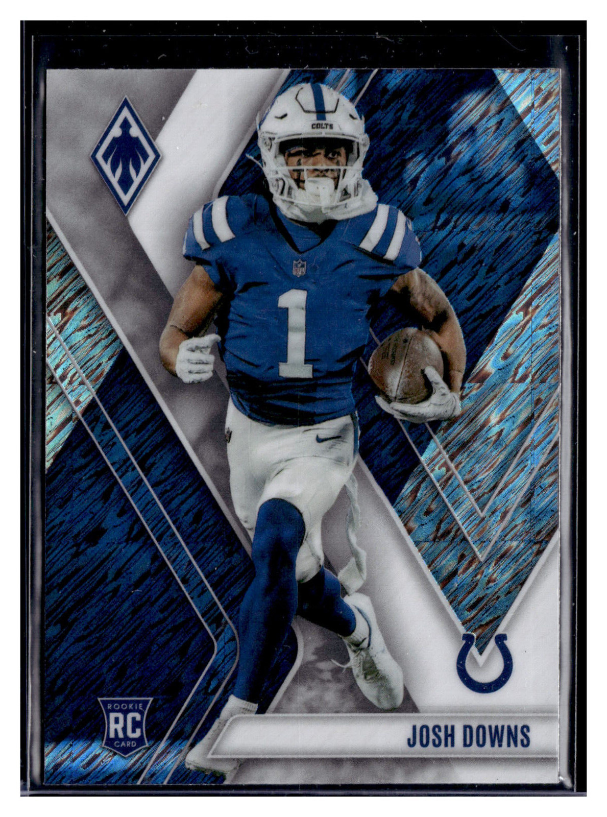 2023 Panini Phoenix Josh Downs 138 White Shimmer  RC Indianapolis Colts