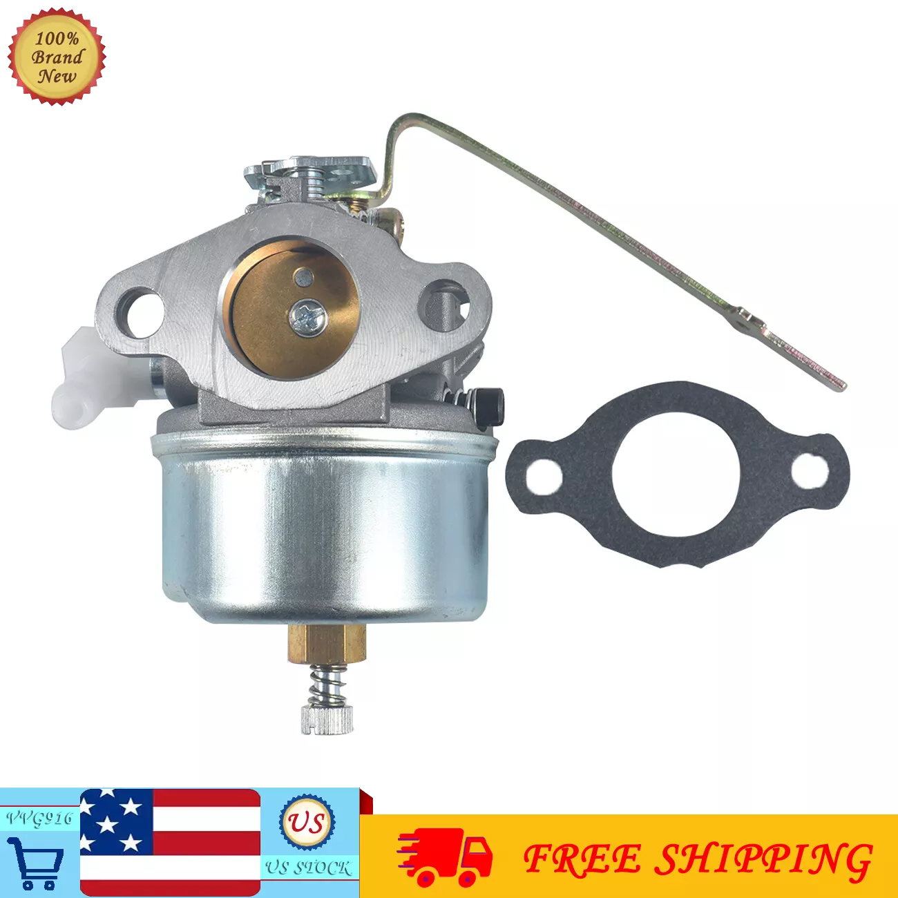 Tecumseh HS40 HS50 4HP 5HP Lawn Mower Engine Carburetor with Gasket 631918