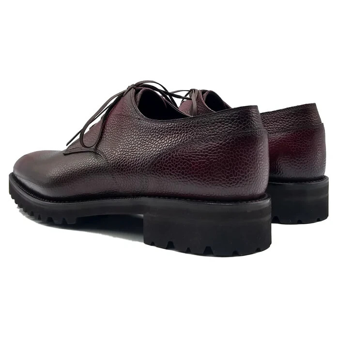 SAOLA Scarpa uomo classica fatta a mano suola Vibram marrone scarpa derby elegante in pelle formale
