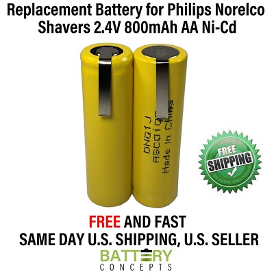 Philips Norelco 600RX Electric Shaver Rechargeable Battery 2.4V 800mAh AA NiCd