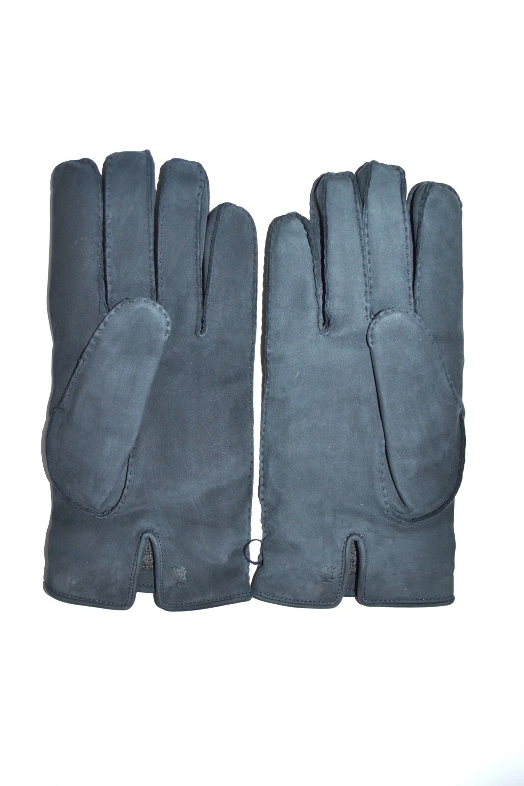 Dunhill Classic Nubuck Diamond Line Navy Leather Gloves “8.5" New RRP £295