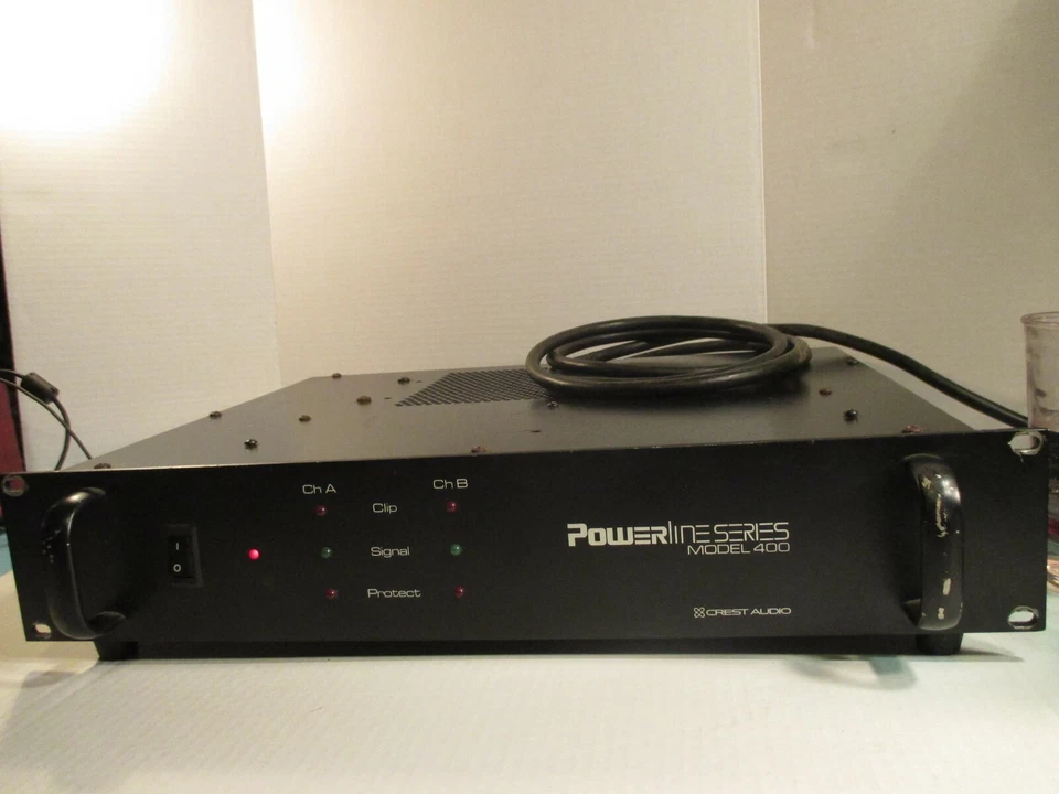 Crest Audio powerline model 400 2 channel  Power Amplifier - Image 3 of 4