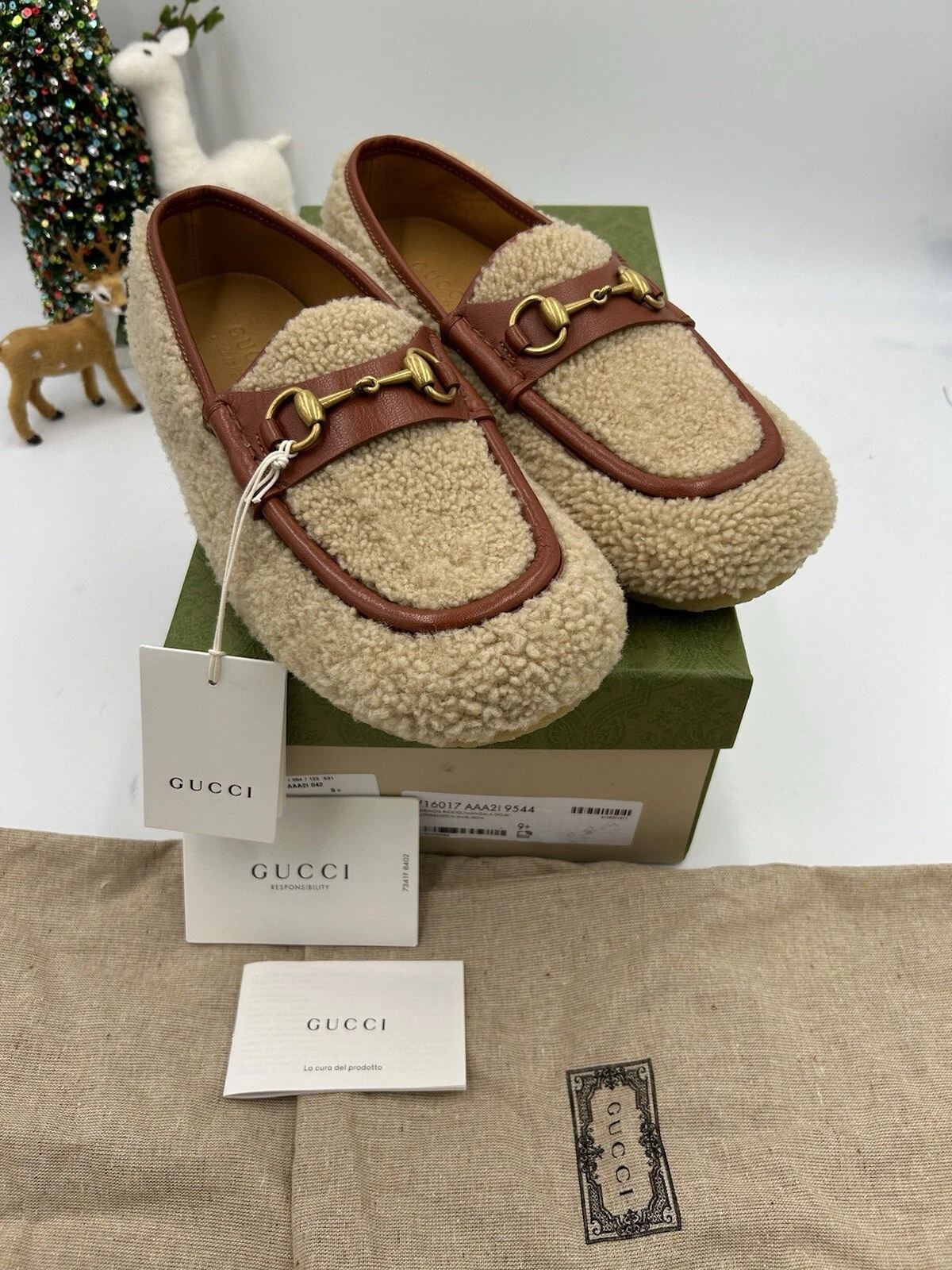 Mocassins homme Gucci sterling cheval taille 9,5 made in Italy