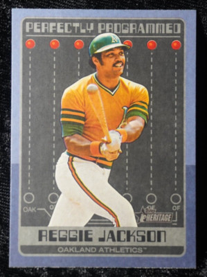 REGGIE JACKSON 2024 Topps Heritage High Number Perfectly Programed Insert #PP-1