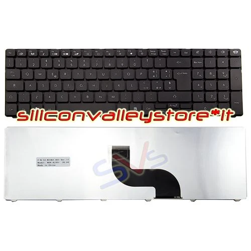 Tastiera ITA PK130C92A12 Nero Gateway NV59A, NV59C, NV59C05C, NV59C05U - Foto 1 di 1